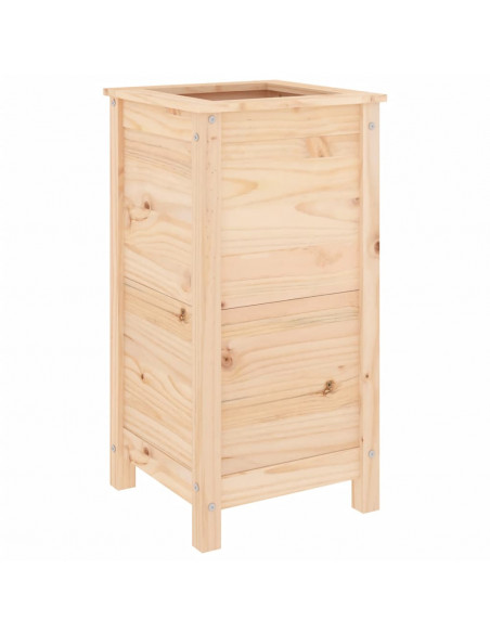 Fioriera da Giardino 40x40x78 cm in Legno Massello di Pino