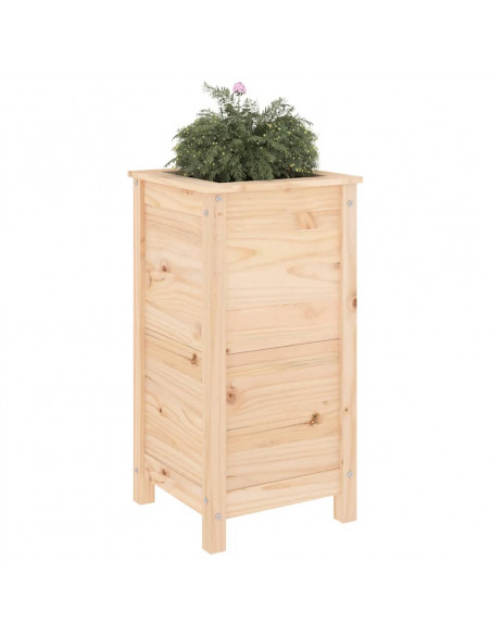 Fioriera da Giardino 40x40x78 cm in Legno Massello di Pino