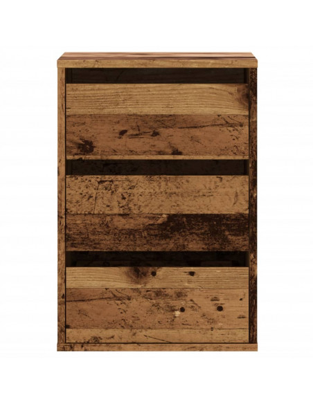 Cassettiera Angolare Legno Antico 40x41x58 cm Legno Multistrato