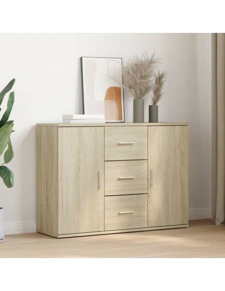 Credenza Rovere Sonoma 90,5x29,5x65 cm in Truciolato