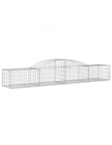 Cesti Gabbioni ad Arco 15 pz 300x50x40/60 cm Ferro Zincato