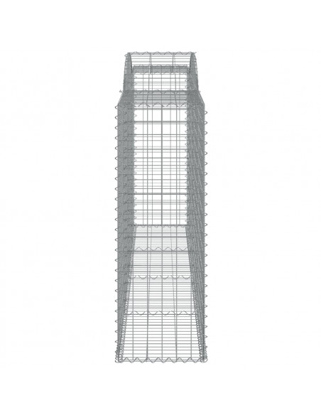Cesti Gabbioni ad Arco 17 pz 300x50x140/160 cm Ferro Zincato