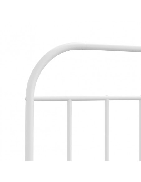 Testiera in Metallo Bianco 80 cm