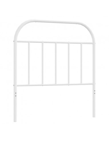 Testiera in Metallo Bianco 80 cm