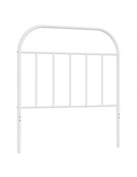 Testiera in Metallo Bianco 80 cm
