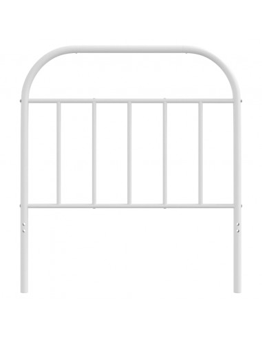 Testiera in Metallo Bianco 80 cm