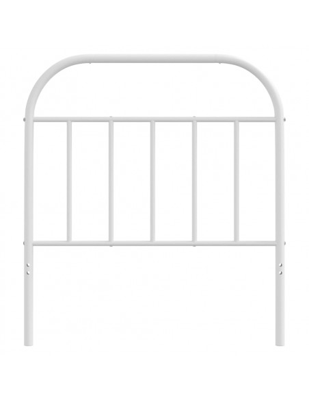 Testiera in Metallo Bianco 80 cm