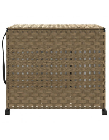 Cesto Portabiancheria con Ruote 66x35x60 cm Rattan