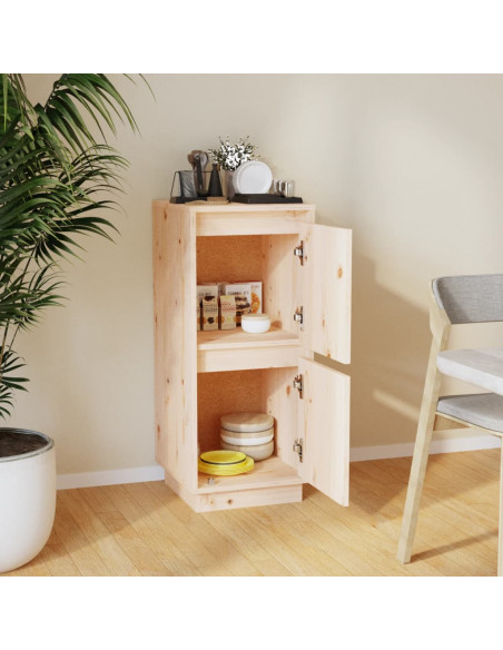 Credenza 31,5x34x75 cm in Legno Massello di Pino