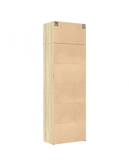 Armadietto Rovere Sonoma 70x42,5x225 cm in Legno Multistrato