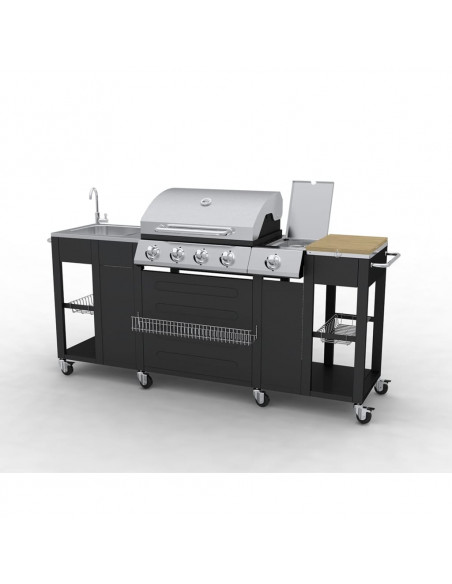 Barbecue da Cucina per Esterni Montana 4 Fornelli