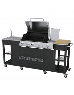 Barbecue da Cucina per Esterni Montana 4 Fornelli 2