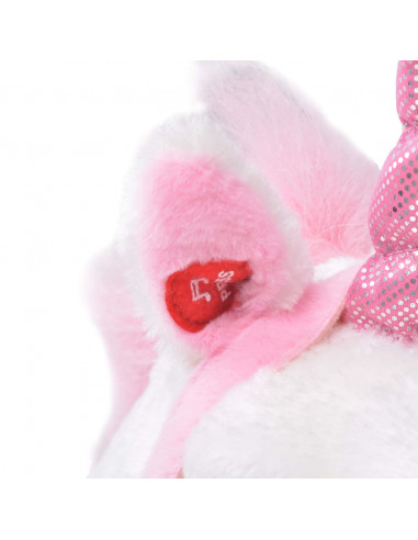 Unicorno di Peluche in Piedi Bianco e Rosa XXL