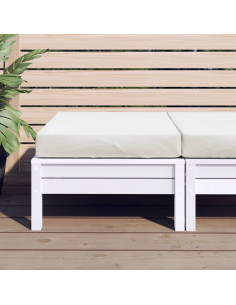 Cuscino per Pallet Crema Mélange 60x60x9,5 cm in Tessuto 2