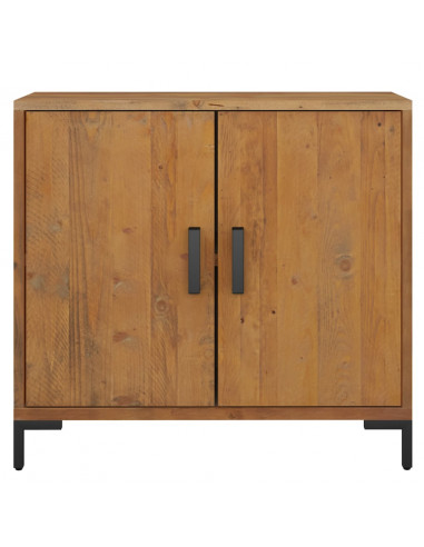 Credenza Marrone 75x35x70 cm in Legno Massello di Pino