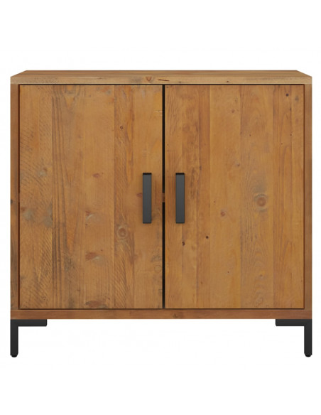 Credenza Marrone 75x35x70 cm in Legno Massello di Pino