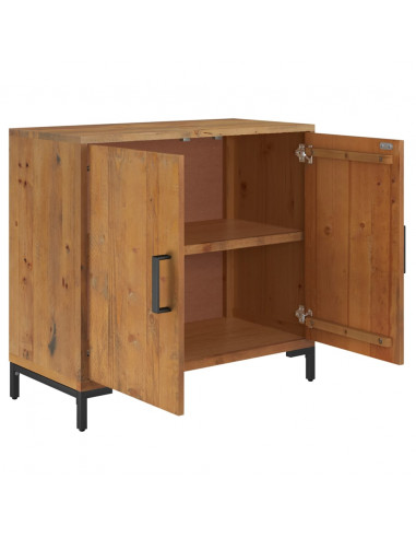 Credenza Marrone 75x35x70 cm in Legno Massello di Pino