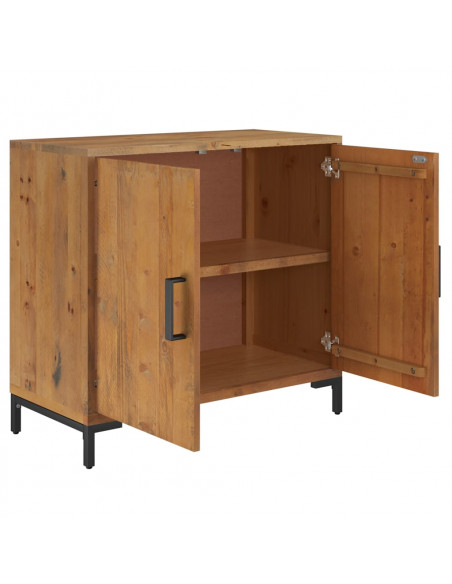 Credenza Marrone 75x35x70 cm in Legno Massello di Pino