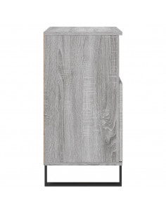 Credenza Grigio Sonoma 60x35x70 cm in Legno Multistrato 2