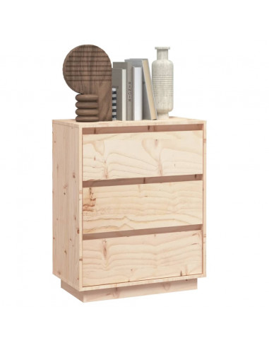 Credenza 60x34x75 cm in Legno Massello di Pino