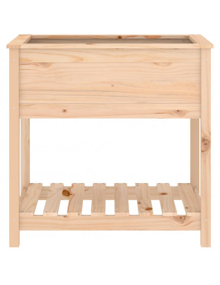 Fioriera con Mensola 82,5x54x81 cm in Legno Massello di Pino