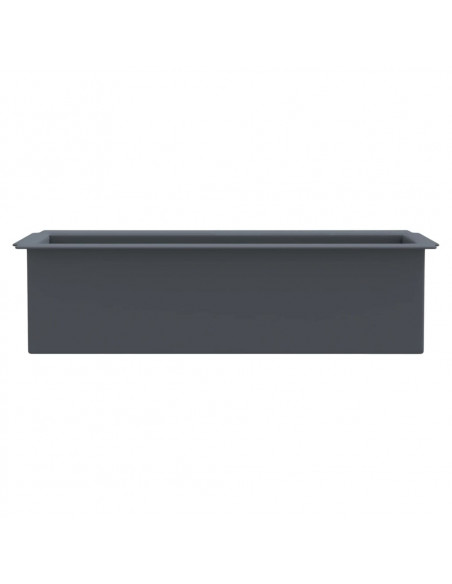 Fioriere per Europallet 12 pz Grigio 36x13,5x9,5 cm in PP