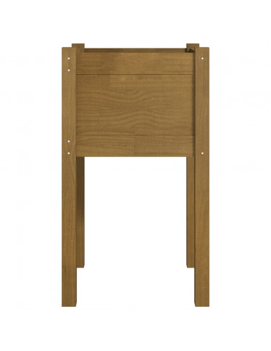 Fioriera da Giardino Miele 40x40x70 cm in Massello di Pino