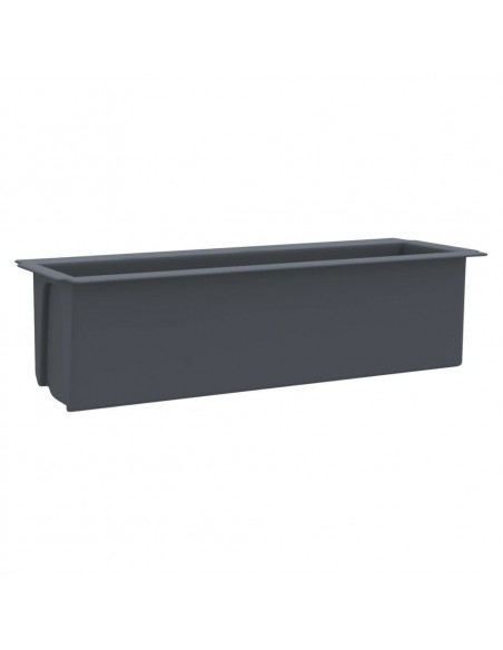 Fioriere per Europallet 12 pz Grigio 36x13,5x9,5 cm in PP