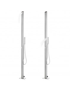 Doccia da Giardino 220 cm in Acciaio Inossidabile