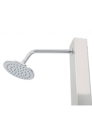 Doccia da Esterno con Piatto in WPC Acciaio Inossidabile