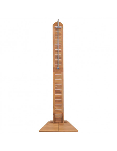 Doccia da Giardino in Legno Massello di Teak 70x75x204cm