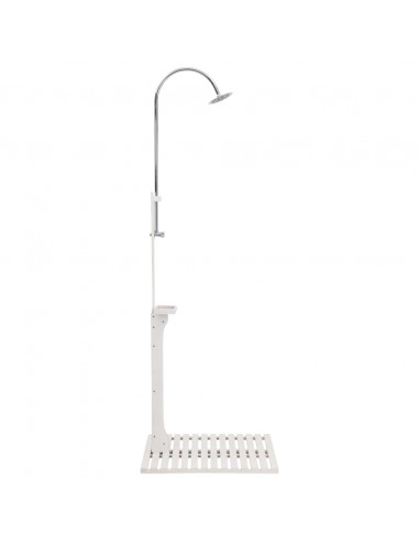 Doccia da Giardino Bianca in Legno