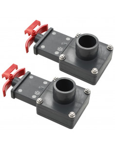 Valvola a Saracinesca per Piscina 2 pz 1,5" 2