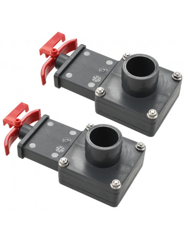 Valvola a Saracinesca per Piscina 2 pz 1,5"