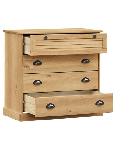 Cassettiera VIGO 80x40x76 cm in Legno Massello di Pino