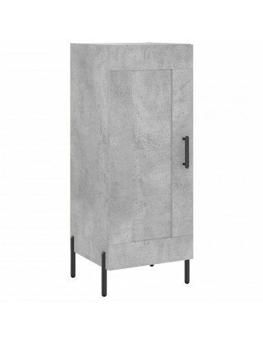 Credenza Grigio Cemento 34,5x34x180 cm in Legno Multistrato