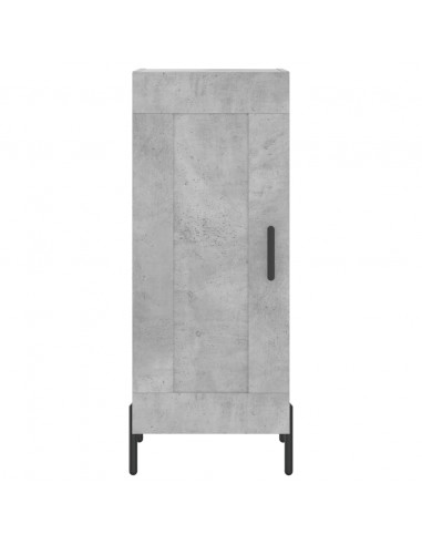 Credenza Grigio Cemento 34,5x34x180 cm in Legno Multistrato