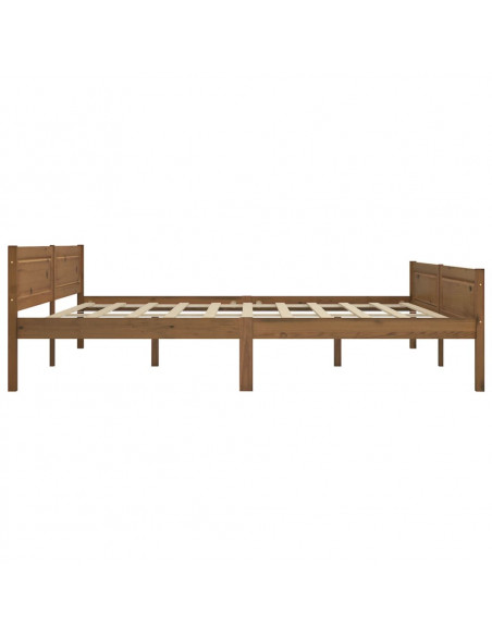 Giroletto Marrone Miele in Legno Massello di Pino 200x200 cm