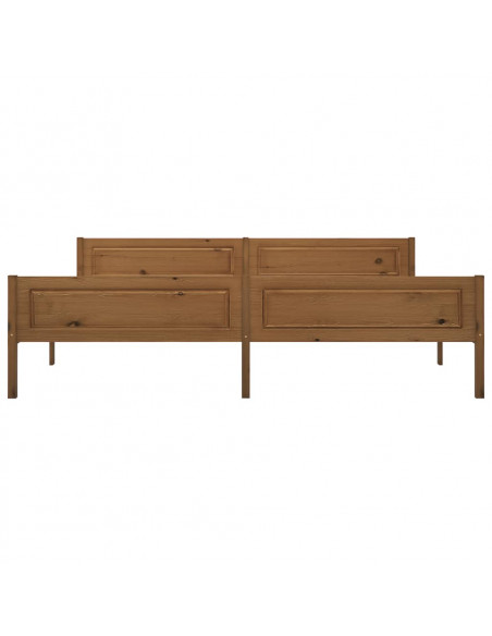 Giroletto Marrone Miele in Legno Massello di Pino 200x200 cm