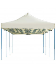 Gazebo Pieghevole Pop-Up 3x9 m Crema