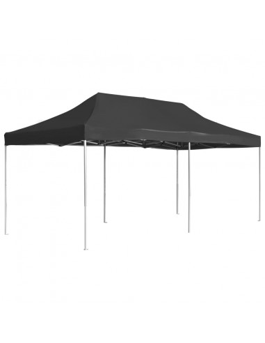Gazebo Professionale Pieghevole Alluminio 6x3 m Antracite