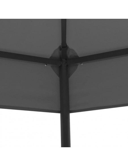 Gazebo da Giardino 323x275x265 cm Antracite