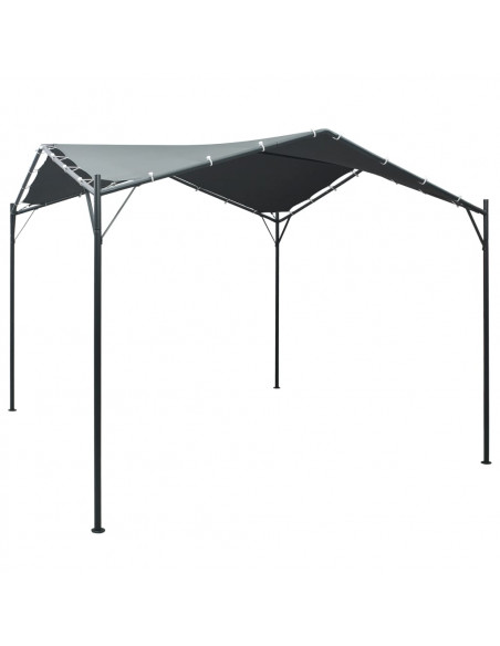 Gazebo Padiglione Tenda Tettoia 3x3 m Acciaio Antracite