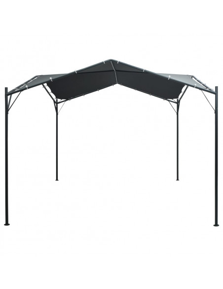 Gazebo Padiglione Tenda Tettoia 3x3 m Acciaio Antracite