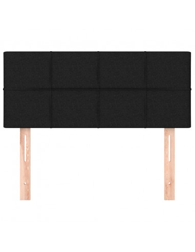 Testiera Nera 100x5x78/88 cm in Tessuto