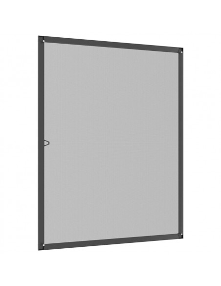 Zanzariera per Finestre Antracite 80x100 cm