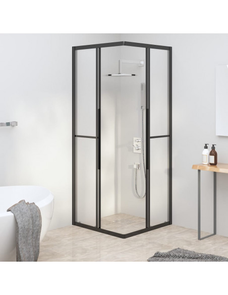 Cabina Doccia ESG Smerigliato 70x70x180 cm Nera