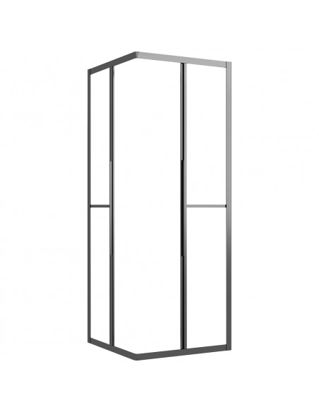 Cabina Doccia ESG Smerigliato 70x70x180 cm Nera