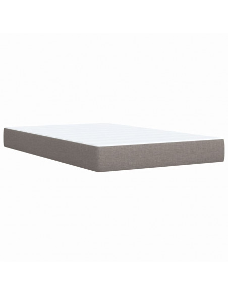 Giroletto a Molle con Materasso Tortora 120x200 cm in Tessuto