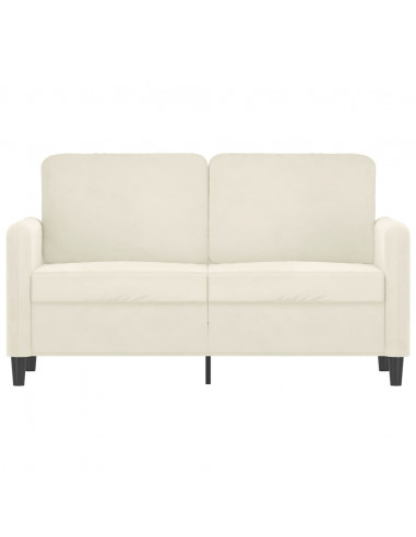 Divano a 2 Posti crema 120 cm in Velluto